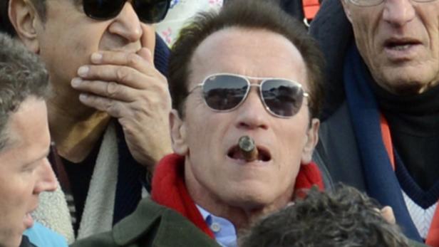 Arnold Schwarzenegger beim Rennen 2013 ... drei Mal hintereinander war er nun schon zu Gast.