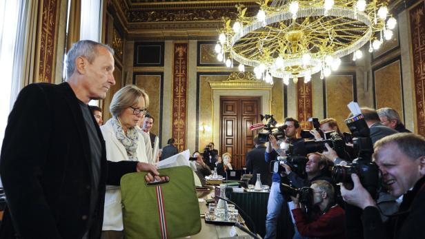 Pilz mit Grün-Kollegin Moser im Korruptions-U-Ausschuss. Vor allem die ÖVP nennt ihn als Argument gegen Parlamentarier als Vorsitzende