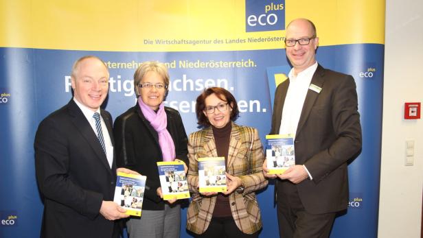 Miernicki, Bohuslav, Schlögl und Wandscher (v.l.) präsentierten Zukunftsstrategien für Tourismus