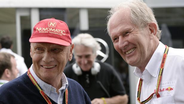 Konkurrenten: Niki Lauda und Helmut Marko
