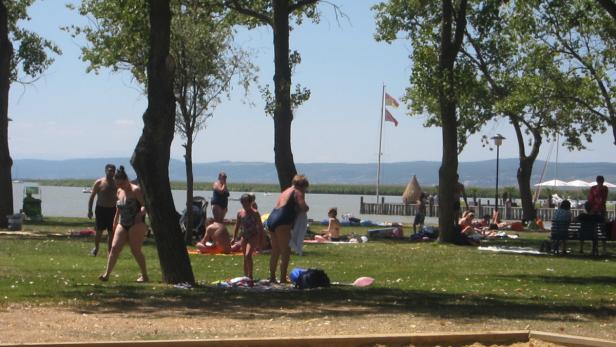 Neusiedl am See, Strandbad, Neusiedler See, Hitze, Kinder, Badegäste