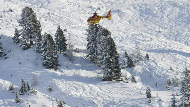 Hubschraubereinsatz in St. Anton am Arlberg.