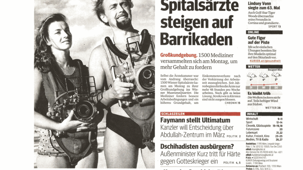 Lotte Hass, eine der ersten Sporttaucherinnen, in historischer Tauchausrüstung.