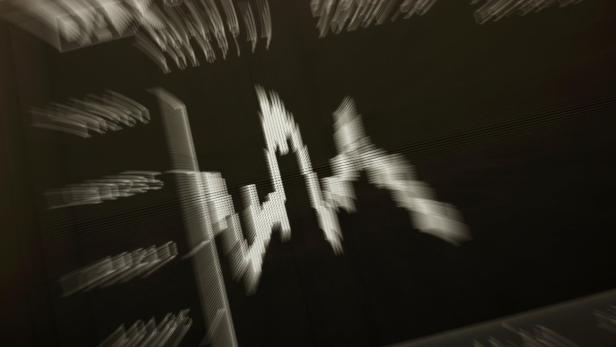 The German share price index DAX board is pictured