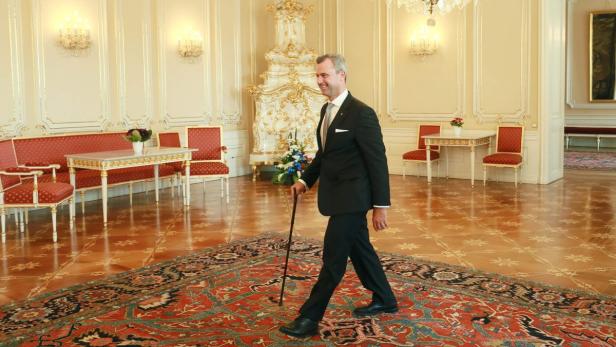 Norbert Hofer bei einem Besuch beim tschechischen Präsidenten Milos Zeman.