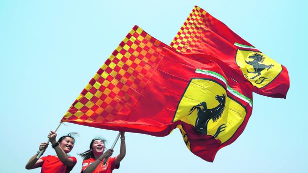 ine Nation sieht Rot: Die Marke Ferrari strahlt auch in China.