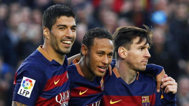 Gefürchtetes Trio: Suarez, Neymar, Messi