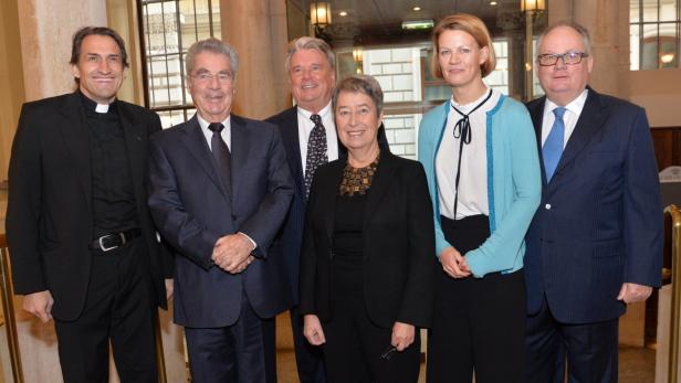 Gruppenbild mit Heinz Fischer… M. Inama, H. Fischer, H.P. Haselsteiner, M. Fischer, U. und C. Konrad