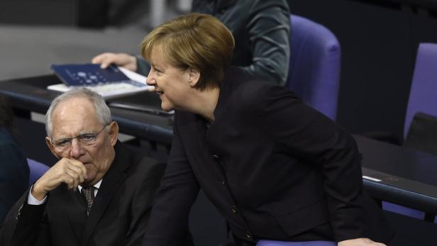 Ein Team: Schäuble und Merkel