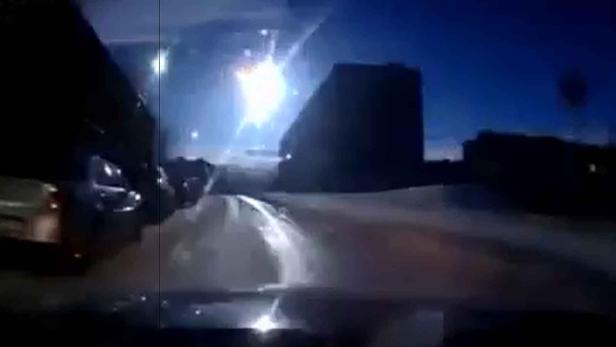 Feuerball über Murmansk gefilmt