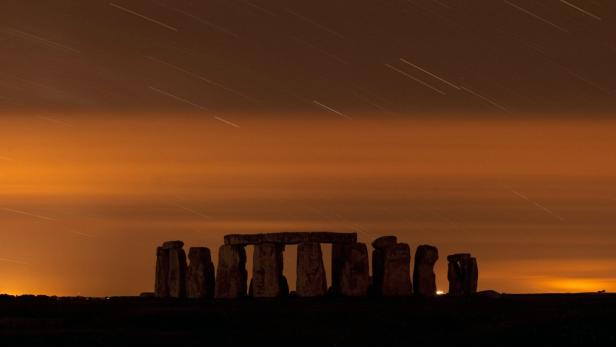 A general view of Stonehenge during the annual Per