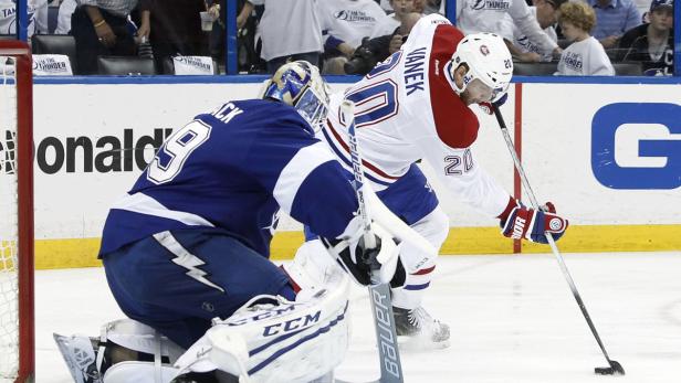 Für Thomas Vanek (re.) und seine Canadiens schaut&#039;s gut aus.