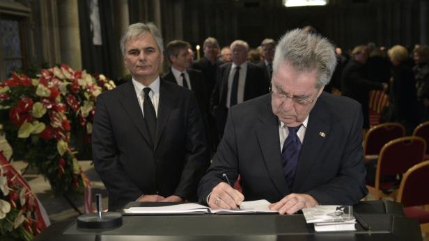 VERABSCHIEDUNG VON UDO JÜRGENS: FAYMANN / FISCHER