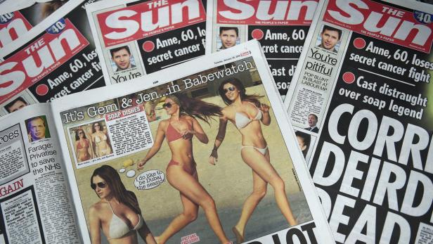 BRITAIN THE SUN PAGE THREE