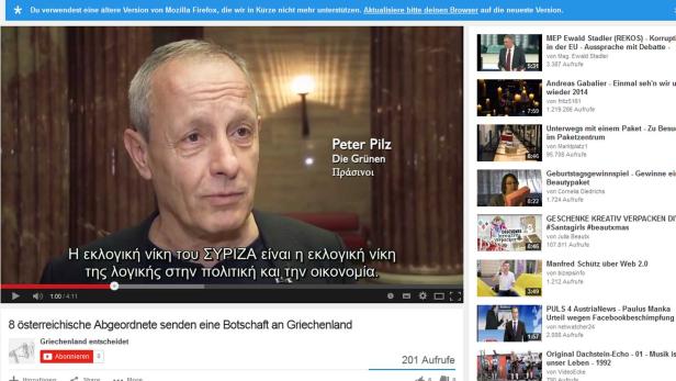 Peter Pilz, Politiker der Grünen, in einem Interview.