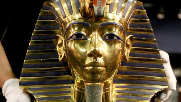 Totenmaske des altägyptischen Pharaos Tutanchamun