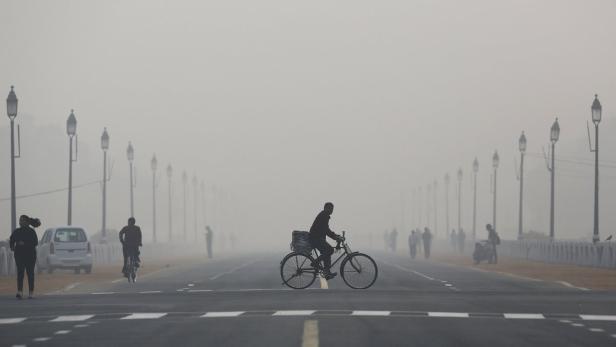 Smog in New Delhi: katastrophal hohe Emissions-Werte.