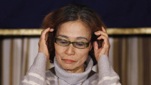 Junko Ishido, die Mutter Kenji Gotos, ist verzweifelt