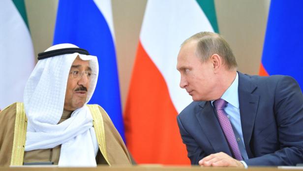 Scheich Sabah al-Ahmad Al-Sabah hat gute Connections, unter anderem zu Wladimir Putin.