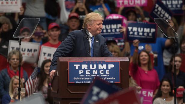 Donald Trump auf Wahlkampftour in Pennsylvania.
