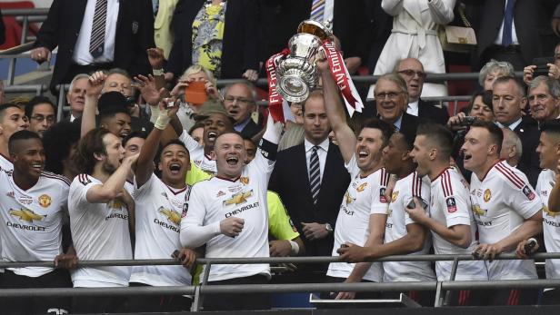 Manchester United sicherte sich den FA-Cup in der vergangenen Saison.