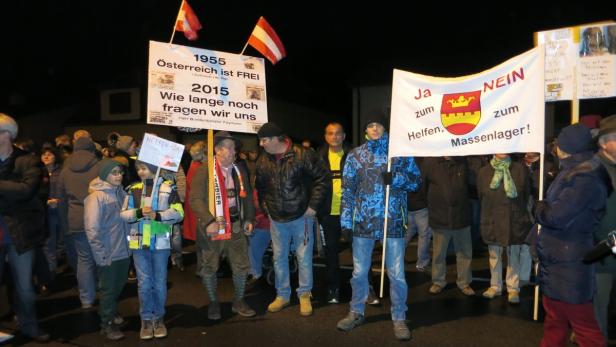 Auch am Dienstag gab es eine Demo.