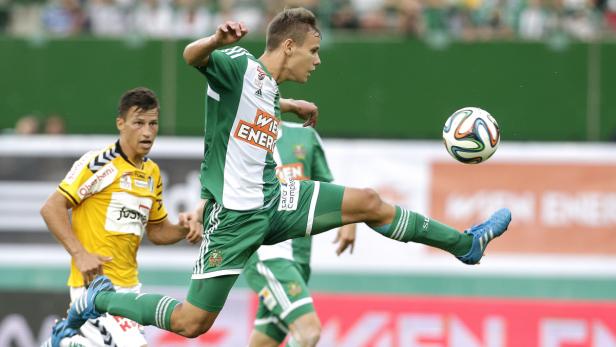 Rapids Louis Schaub will sich ab 15.30 Uhr gegen Schalke empfehlen