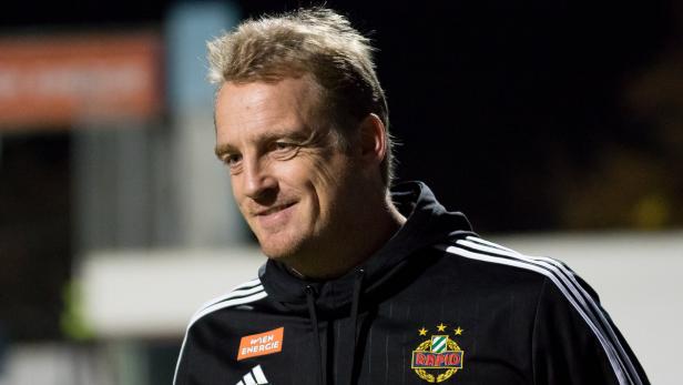 Zufrieden: Rapid-Trainer Mike Büskens nach dem Cup-Match in Hernals