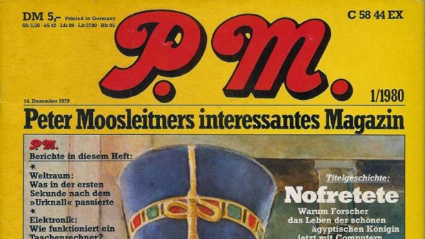 Das Cover des „P.M.“ Magazins 1/1980 mit einer Titelgeschichte über Nofretete.