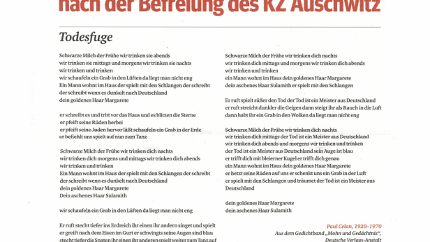 Schlagzeile vom 27.01.201570 Jahre nach der Befreiung des KZ AuschwitzKurier