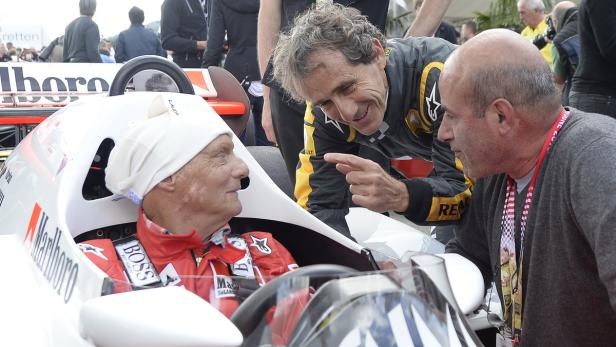 Niki Lauda vor dem Legendenrennen in Spielberg.
