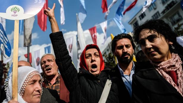 Der Protestmarsch gegen die Inhaftierung der Bürgermeister in Istanbul