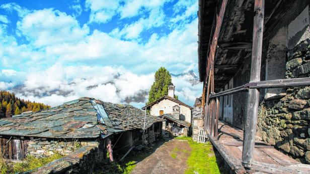Stein-reiches Aostatal