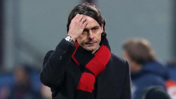 Ratlos: Filippo Inzaghi steckt mit dem AC Mailand in der Krise.