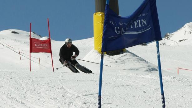 Ski-Rennfahrer für einen Tag