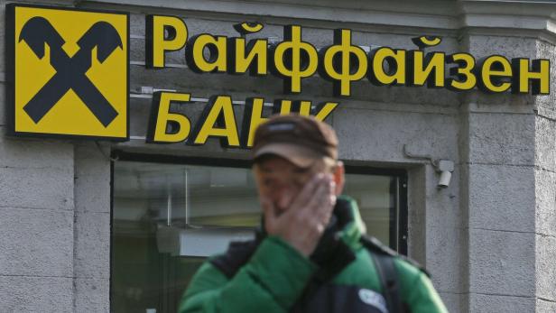 Die Raiffeisen Bank in Moskau schreibt noch Gewinne.