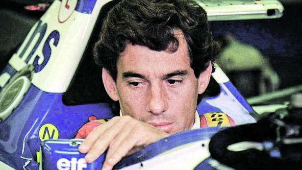 1. Mai 1994: Senna im Williams vor dem verhängnisvollen Rennen.