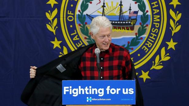 Bill Clinton: Im Holzfällerhemd ging es zur Sache