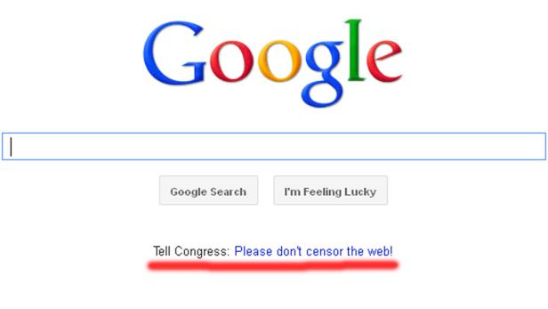 Google beteiligt sich an SOPA-Protesten
