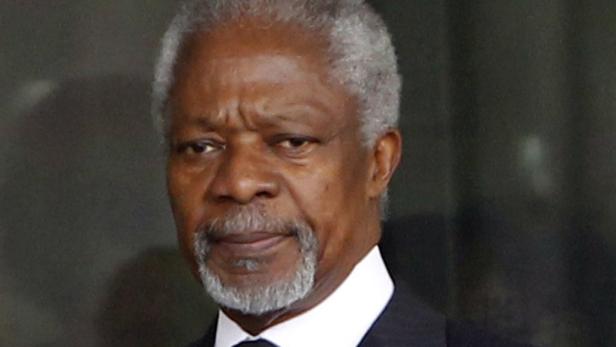 Ein Porträt von Kofi Annan, dem ehemaligen UN-Generalsekretär.