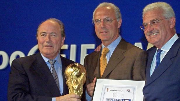 Joseph Blatter, Franz Beckenbauer, Fedor Radmann