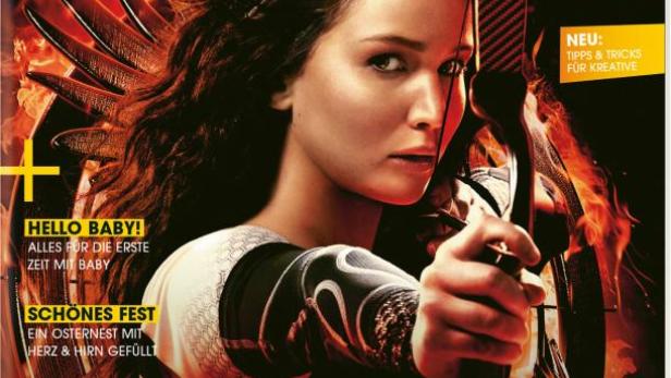 Das Cover des Librio Magazins mit Jennifer Lawrence als Katniss Everdeen in „Die Tribute von Panem“.