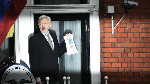 Julian Assange in der Botschaft Ecuadors
