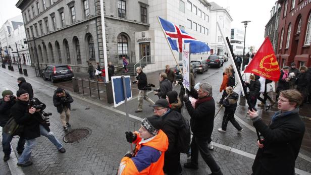 Auch in Island sorgten die Bankenpleiten damals für wilde Proteste