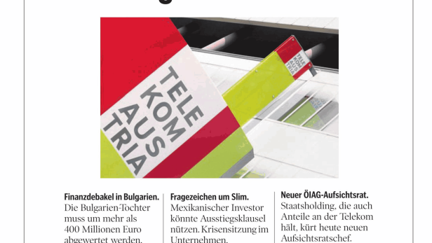 Schlagzeile vom 26.06.2014Chaostage bei der TelekomKleine Zeitung Kärnten