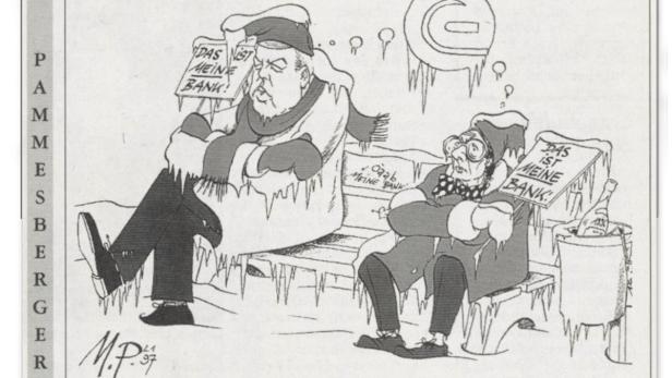 Karikatur Michael Pammesberger, Kurier, 02.01.1997… Frostige Zeiten