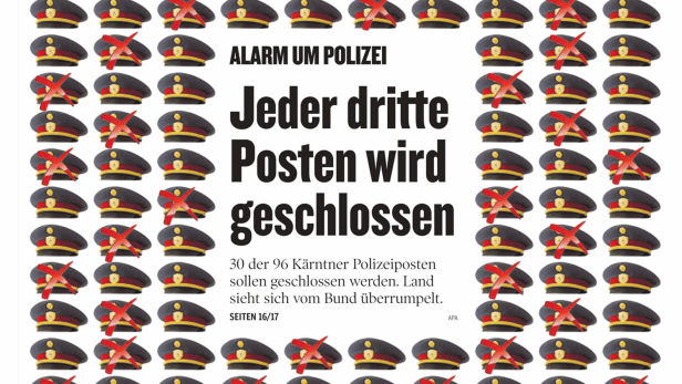 Schlagzeile vom 25.01.2014Jeder dritte Posten wird geschlossenKleine Zeitung Kärnten