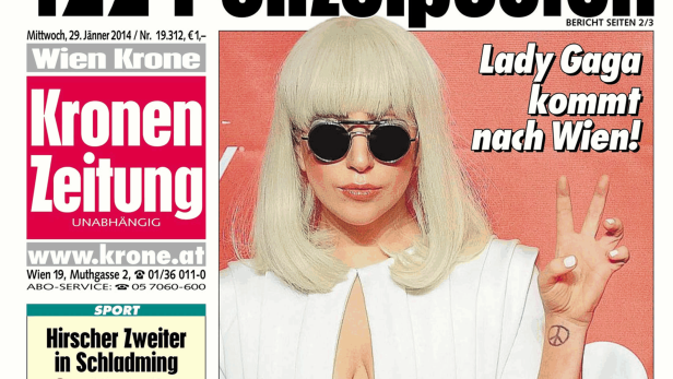 Schlagzeile vom 29.01.2014Mikl-Leitner sperrt 122 Polizeiposten Kronen Zeitung Gesamt