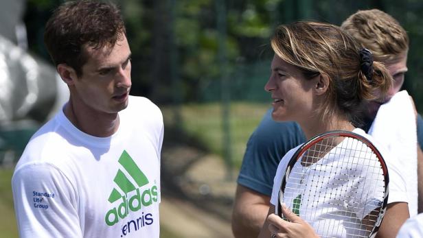 Gemischtes Doppel: Andy Murray vertraut einer Dame, der Französin Amelie Mauresmo.