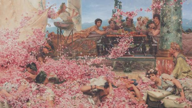 Lawrence Alma-Tadema, The Roses of Heliogabalus, 1888 Colección Pérez Simón, Mexiko